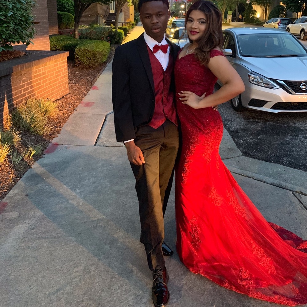 Red prom dress